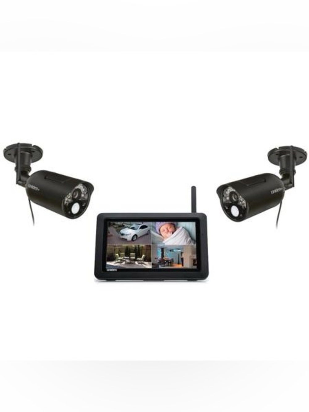 NIB Uniden Guardian UDR744 Wireless Surveillance System 2 indoor/outdoor cameras